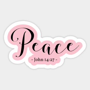 Peace Bible Quote Sticker